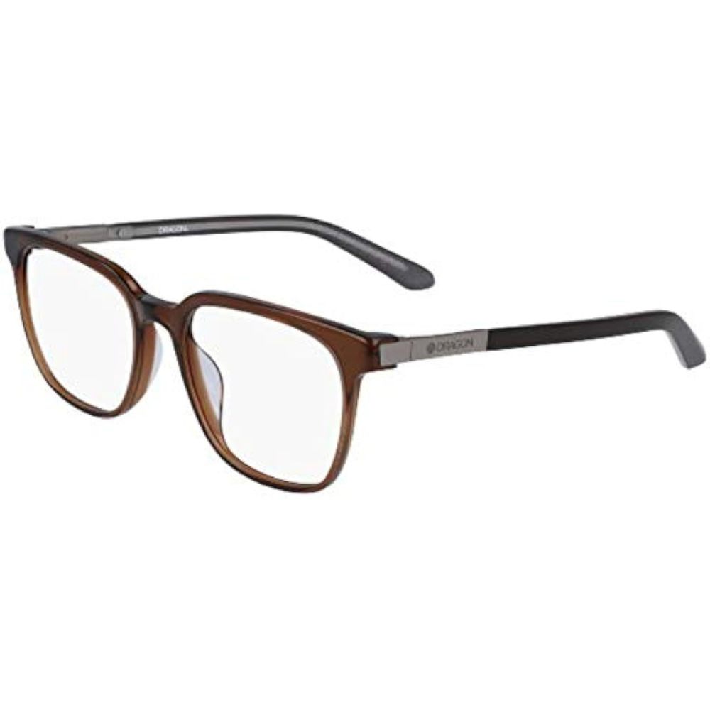 NEW DRAGON DR 2007 210 Brown Crystal Eyeglasses 52mm with Dragon Case